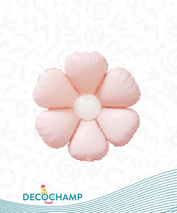 Pkg 24" Deco Flower Baby Pink-2ct